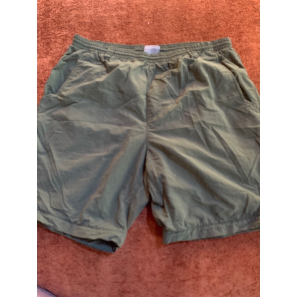 Columbia PFG Backcast III Water Shorts Men Large Army Green Fishing Trunks UPF50